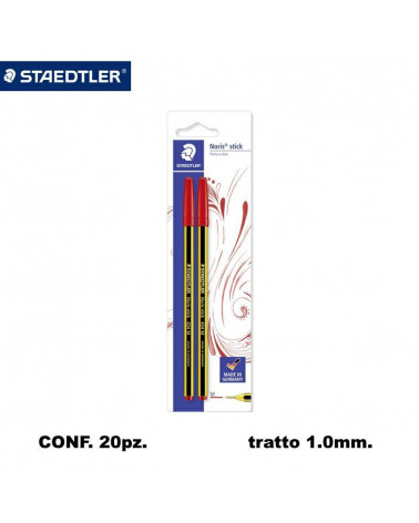 STAEDTLER SFERA 434 20 BLISTER 2PZ.ROSSO