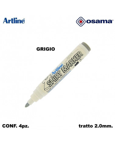 OSAMA MARCATORE PER STOFFA GRAY/GRIS T-SHIRT[4PZ]
