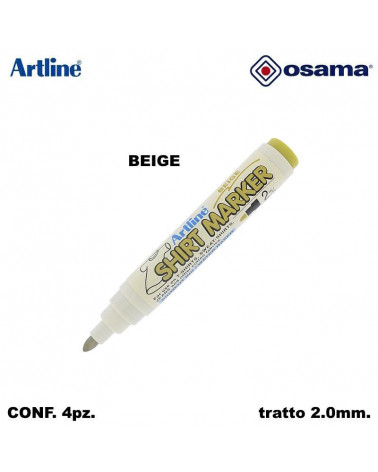 OSAMA MARCATORE PER STOFFA BEIGE T-SHIRT[4PZ]