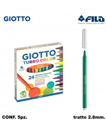 GIOTTO TURBO COLOR 24COL. PENNARELLO [5PZ]