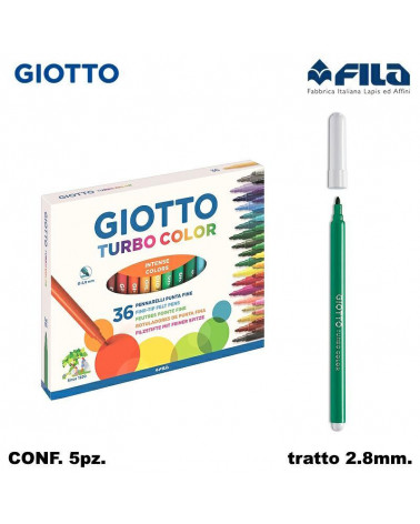 GIOTTO TURBO COLOR 36COL. PENNARELLO [5PZ]