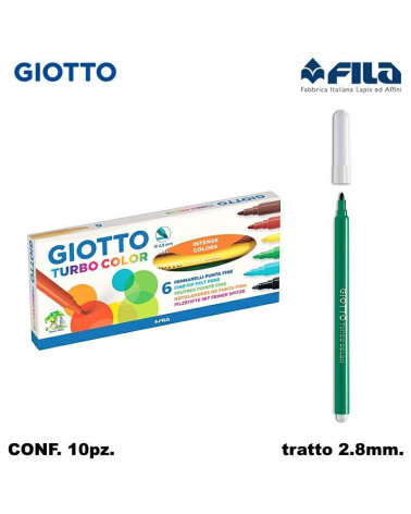 GIOTTO TURBO COLOR 6COL. PENNARELLO [10PZ]