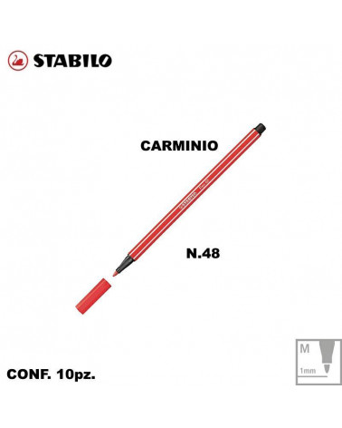 STABILO PEN 68 N.48 CARMINIO [10PZ]