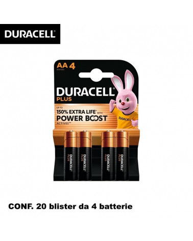 DURACELL STILO X4PZ. BATTERIE [20BL]