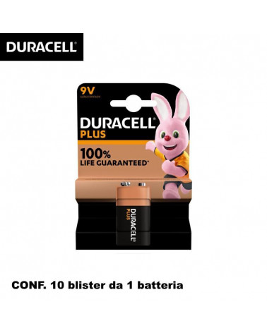 DURACELL 9 VOLTS  BATTERIE [10BL]