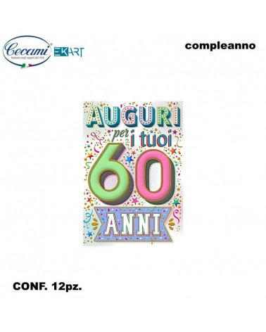 CECAMI BIGLIETTI I MIGLIORI ANNI 60 FA00179BC [12PZ]
