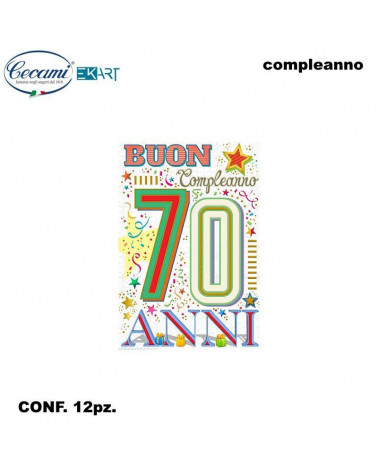 CECAMI BIGLIETTI I MIGLIORI ANNI 70 FA00179BC [12PZ]