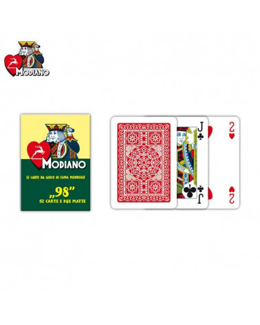 MODIANO CARTE POKER GIOCO-ROSSE