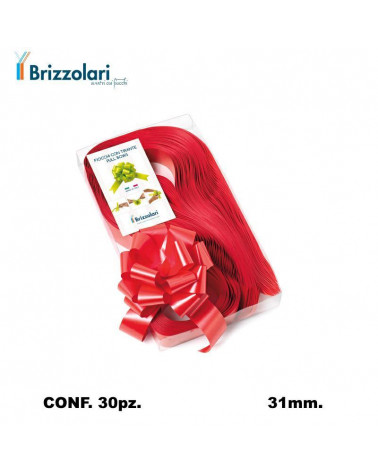 BRIZZOLARI COCCARDA STRAPPO MM31 30PZ. ROSSO 07