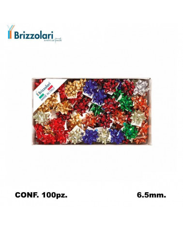 BRIZZOLARI COCCARDA 2970 MM6,5 100PZ. MINI ASSORTITO 00-METAL