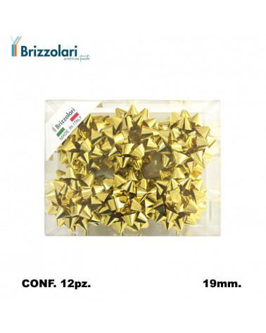 BRIZZOLARI COCCARDA 3370 MM19 12PZ. MAXI ORO 03-METAL