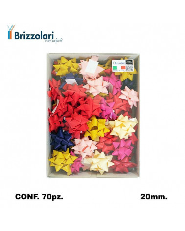 BRIZZOLARI COCCARDA 3223-00 MM20 70PZ. GRANDE ASSORTITO-PASTELLO AUT