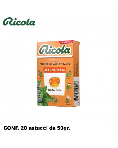 RICOLA ARANCIA/MENTA 20PZ.
