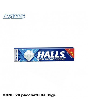 HALL'S BLU EUCALIPTO S/Z 32gr.20pz.