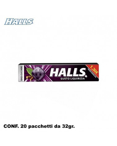 HALL'S LIQUIRIZIA S/Z 32gr.20pz.