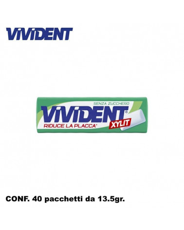 VIVIDENT XYLIT GREENMINT 40pz.