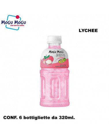 MOGU MOGU SUCCO DI FRUTTA LYCHEE 320ml.6pz.