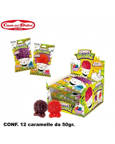 BRAINZA GUMMY SOUR! 50gr.12pz.