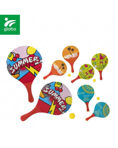 GLOBO RACCHETTONI SPIAGGIA CON PALLINA 41195