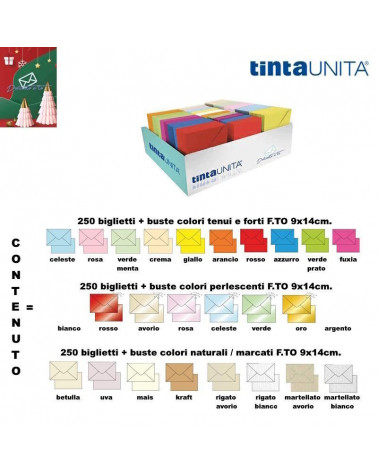 TINTA UNITA ESP 750 BIGLIETTI + BUSTE 9x14 GRANMIX