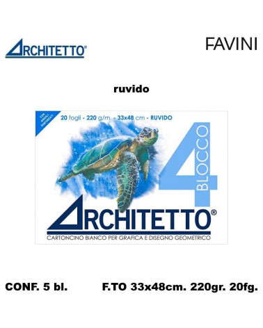 ARCHITETTO BLOCCO 4 33X48 20FG. RUVIDO DISEGNO 44674 [5PZ]