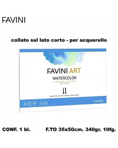 FAVINI ACQUERELLO 35x50 BLOCCO DISEGNO