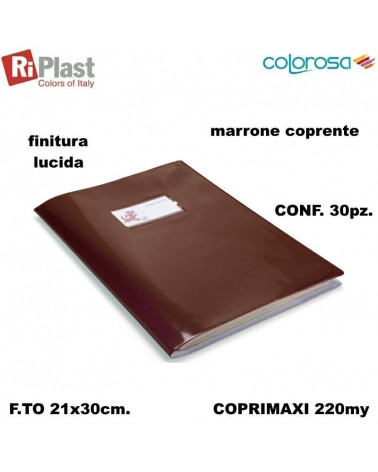 RI PLAST COPRIMAXI A4 GREEN LINE COLOROSA MARRONE [30PZ]