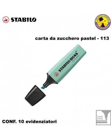 STABILO BOSS PASTEL CARTA DA ZUCCHERO 113-EVIDENZIATORE [10PZ]