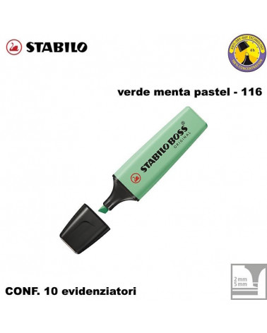 STABILO BOSS PASTEL VERDE MENTA 116-EVIDENZIATORE [10PZ]