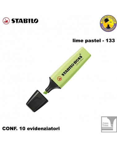 STABILO BOSS PASTEL LIME 133-EVIDENZIATORE [10PZ]