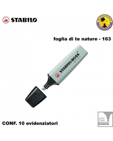 STABILO BOSS NATURE FOGLIA DI TE' 163-EVIDENZIATORE [10PZ]