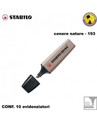 STABILO BOSS NATURE CENERE 193-EVIDENZIATORE [10PZ]