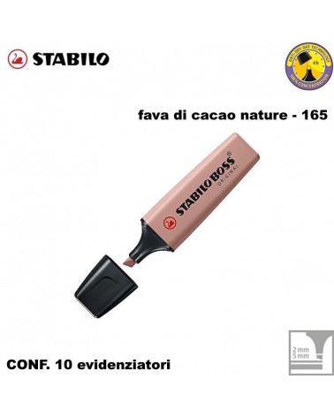 STABILO BOSS NATURE FAVA DI CACAO 165-EVIDENZIATORE [10PZ]