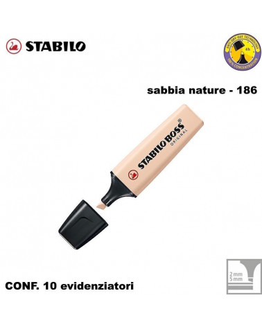 STABILO BOSS NATURE SABBIA 186-EVIDENZIATORE [10PZ]