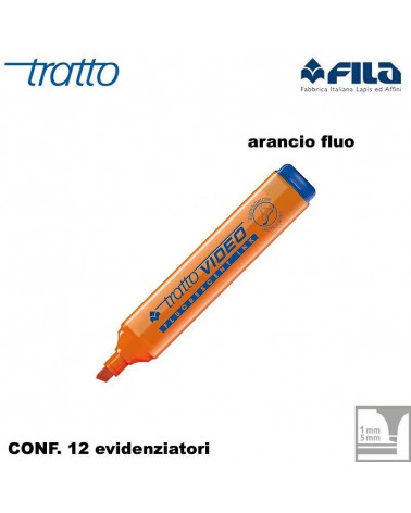 TRATTO VIDEO ARANCIO EVIDENZIATORE [12PZ]