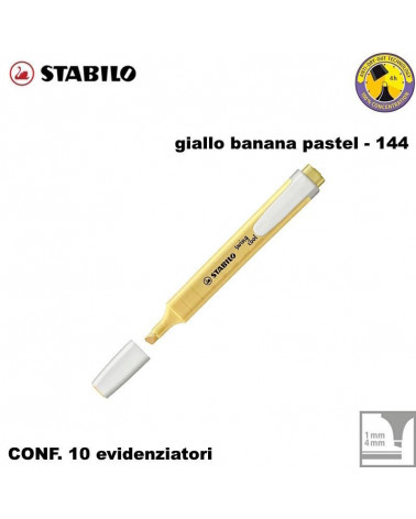 STABILO SWING COOL PASTEL GIALLO BANANA EVIDENZIATORE-144 [10PZ]