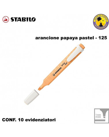 STABILO SWING COOL PASTEL ARANCIONE PAPAYA EVIDENZIATORE-125 [10PZ]