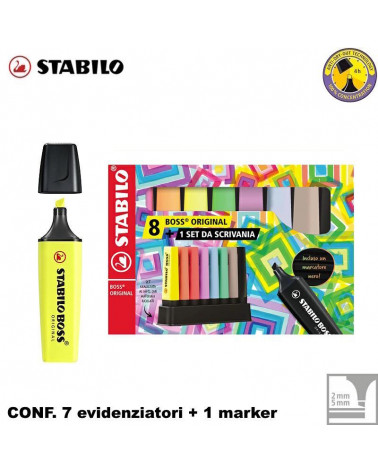 STABILO BOSS DESKSET 8PZ.