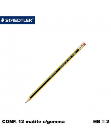 STAEDTLER MATITA GOMMA  122-HB-NORIS [12PZ]
