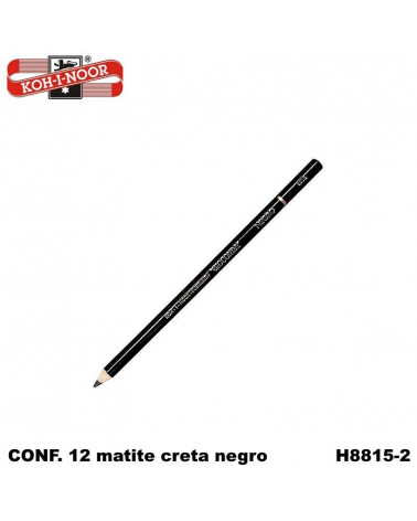 KIN MATITA CRETA NEGRO GR.2 12PZ.H8815-2