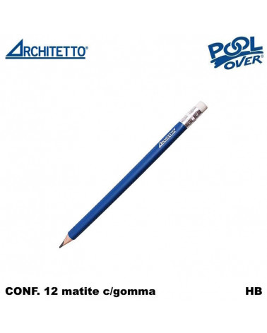 ARCHITETTO MATITA TRIANGOLARE JUMBO CON GOMMA HB 49584 [12PZ]