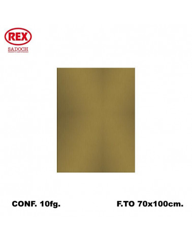 REX CARTA REGALO UNICOLORE 10FG. ORO 553