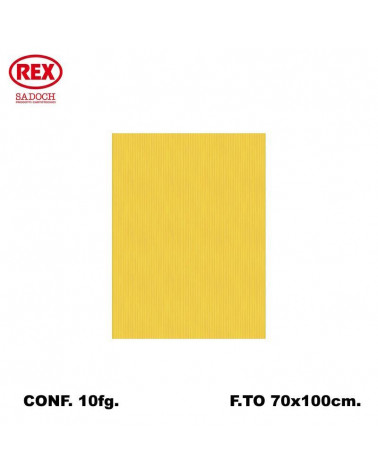 REX CARTA REGALO UNICOLORE 10FG. GIALLO 757