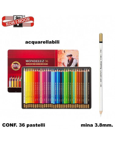 KIN PASTELLO MONDELUZ ACQUARELLO 36col.