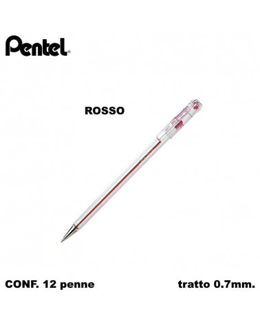 PENTEL SFERA SUPERB BK77 12PZ. ROSSO