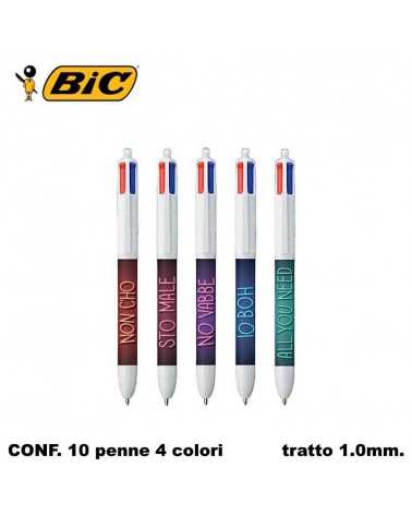 BIC SFERA 4 COLORI DECOR [10PZ]