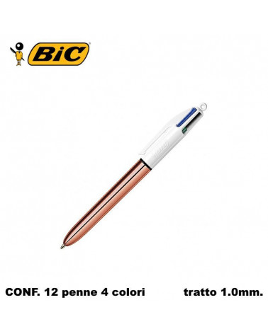 BIC SFERA 4 COLORI ROSE GOLD 12pz.