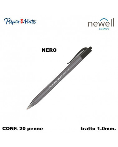 PAPER MATE SFERA INKJOY 100 RT  NERO-SCATTO [20PZ]