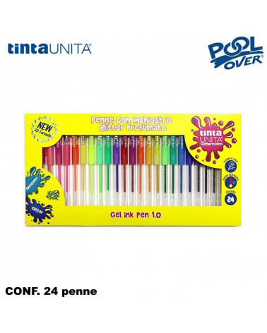 TINTA UNITA SFERA GEL GLITTER 1.0 BOX 24COL. 49068