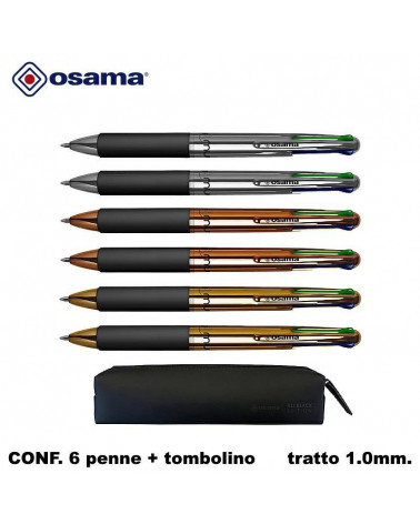 OSAMA SFERA 4 COLORI CROMATA 6PZ. C/TOMBOLINO